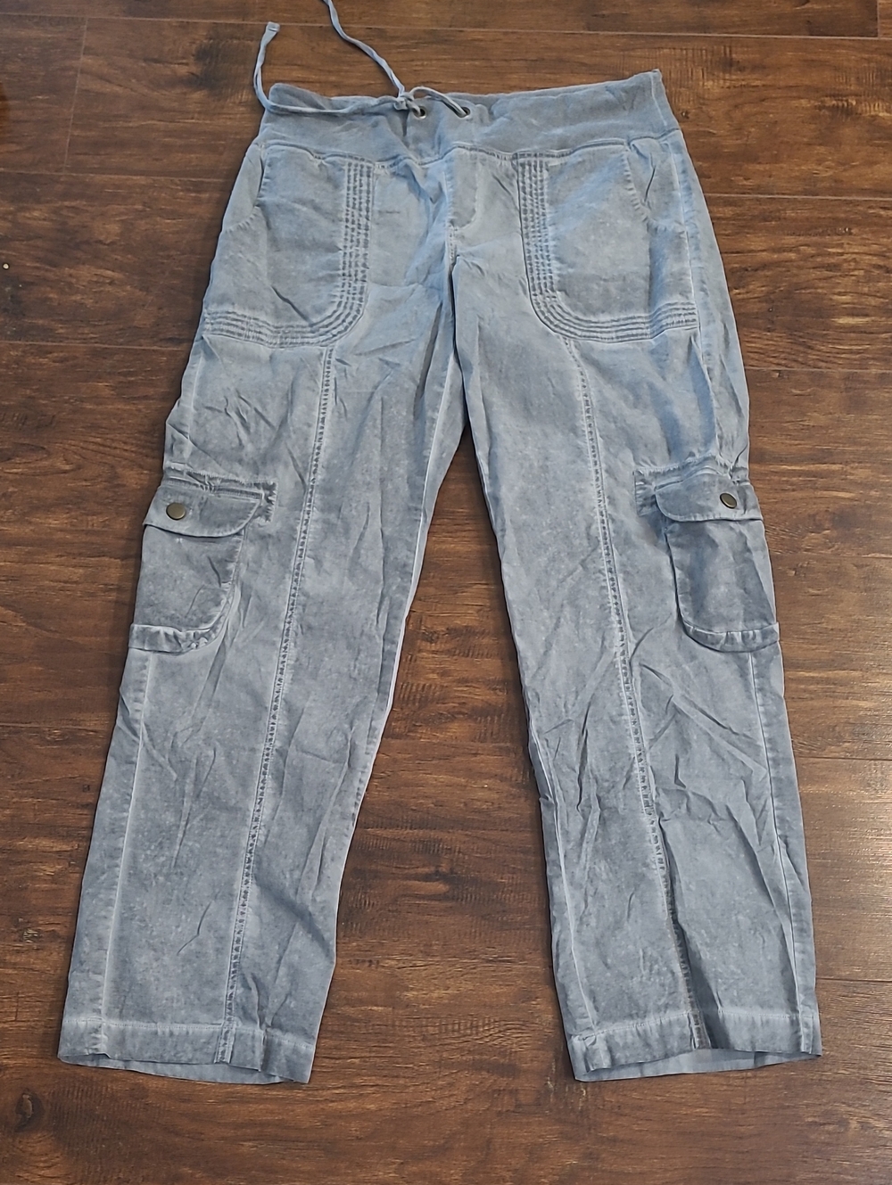 Xcvi  Mind Set Cargo Pants - Light Gray Cotton Light Weiggt Size Xl